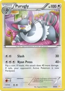 Purugly — XY Trainer Kit: Pikachu Libre & Suicune — Pokémon