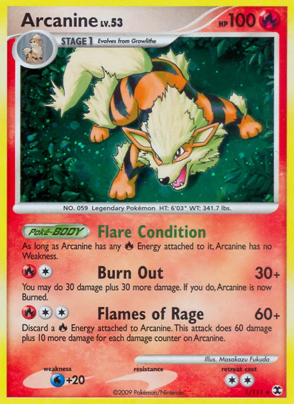 Arcanine — Rising Rivals — Pokemon