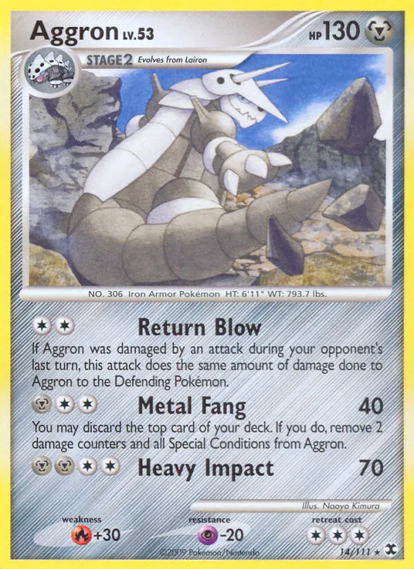 Aggron — Rising Rivals — Pokemon
