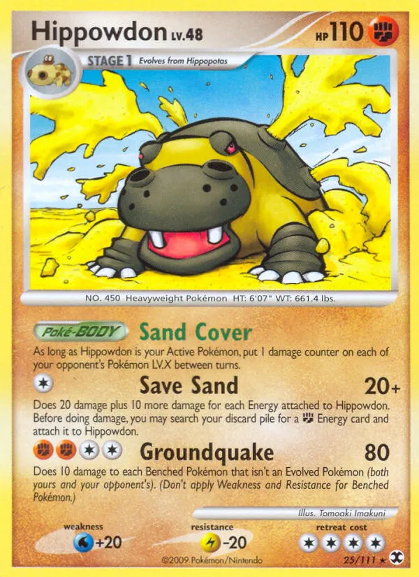 Hippowdon — Rising Rivals — Pokémon