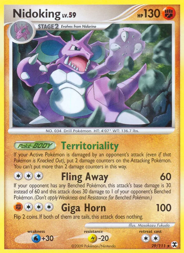 Nidoking — Rising Rivals — Pokémon