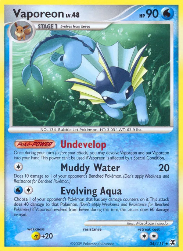 Vaporeon — Rising Rivals — Pokémon