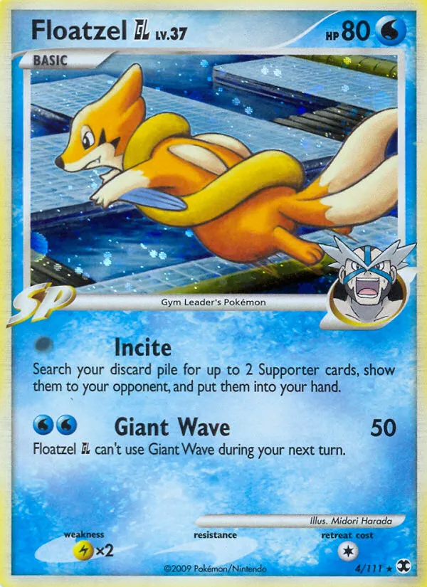 Floatzel GL — Rising Rivals — Pokémon