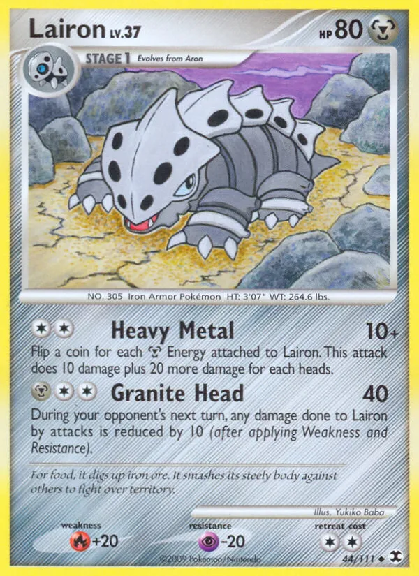 Lairon — Rising Rivals — Pokémon
