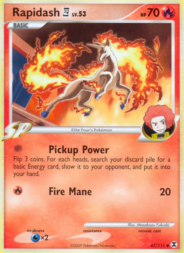 Rapidash E4 — Rising Rivals — Pokemon
