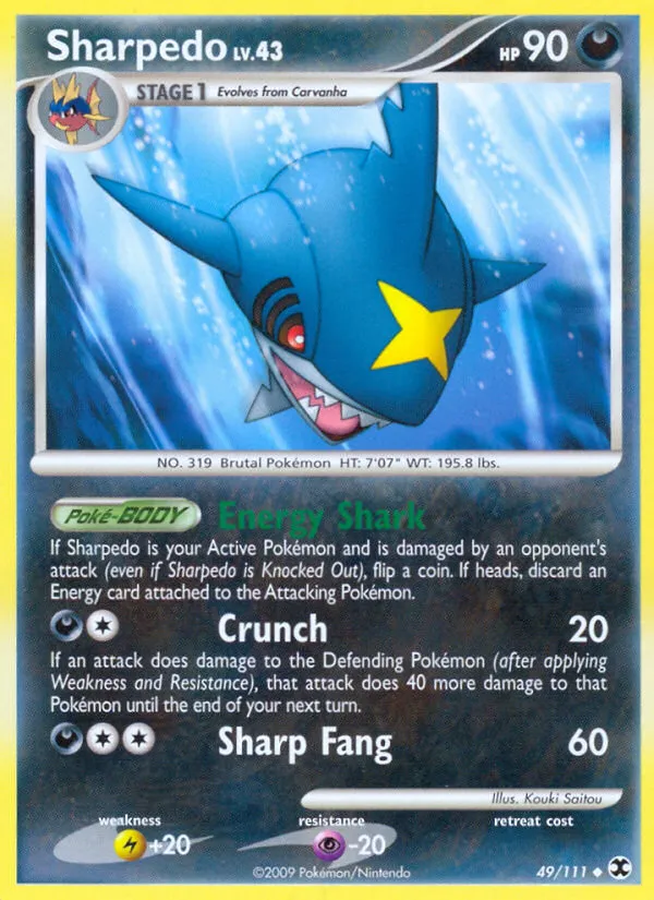 Sharpedo — Rising Rivals — Pokemon