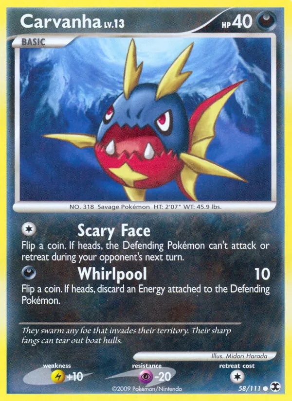 Carvanha — Rising Rivals — Pokémon