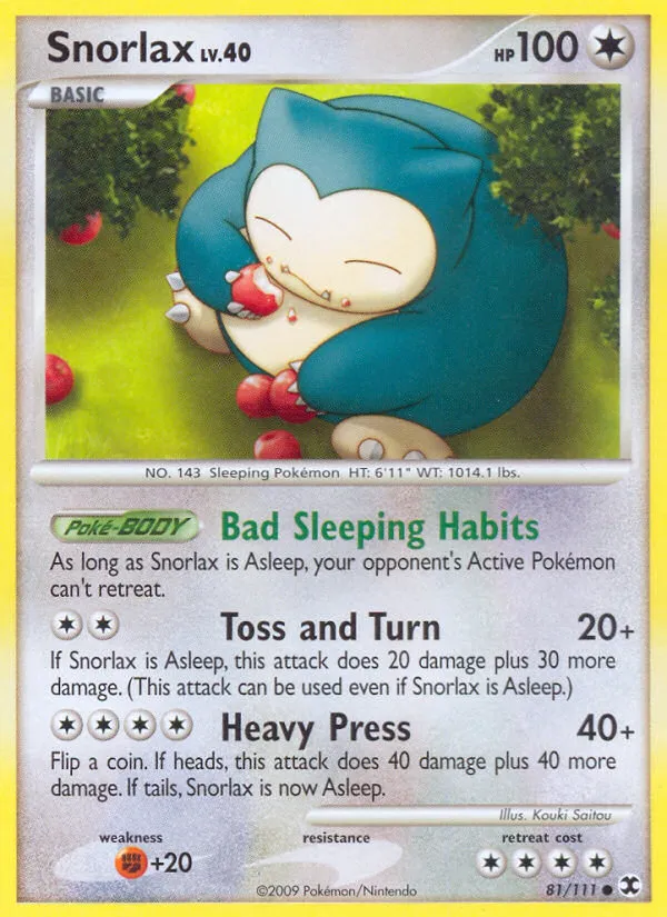 Snorlax — Rising Rivals — Pokémon