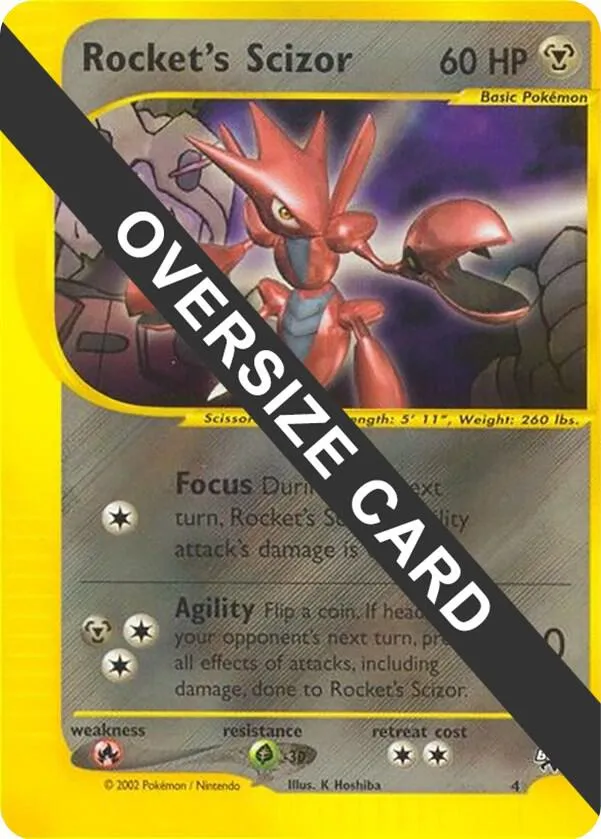 Rocket's Scizor — Jumbo Cards — Pokemon