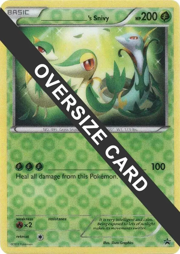 ______'s Snivy — Jumbo Cards — Pokemon