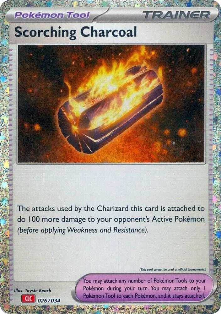 Scorching Charcoal — Trading Card Game Classic — Pokémon