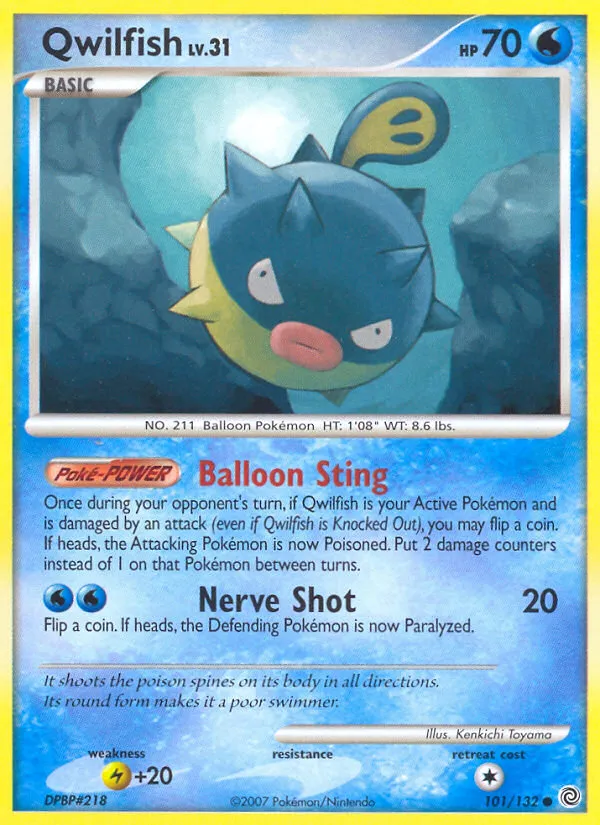 Qwilfish Lv.31 — Secret Wonders — Pokémon