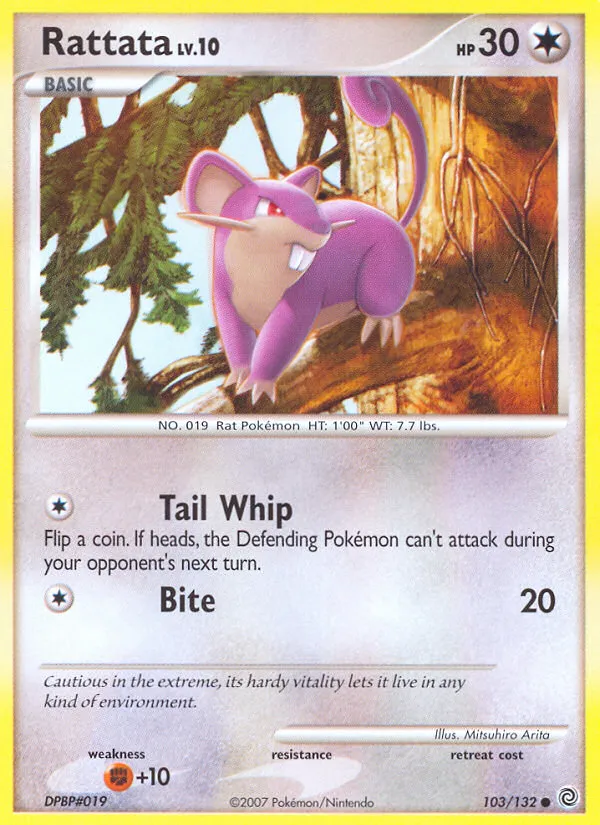 Rattata Lv.10 — Secret Wonders — Pokémon
