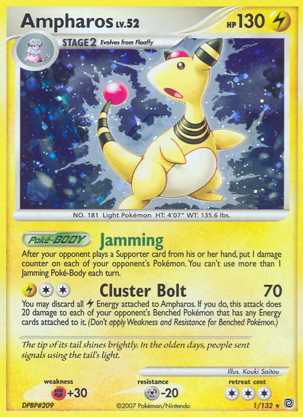 Ampharos — Secret Wonders — Pokémon