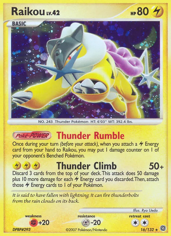 Raikou Lv.42 — Secret Wonders — Pokémon