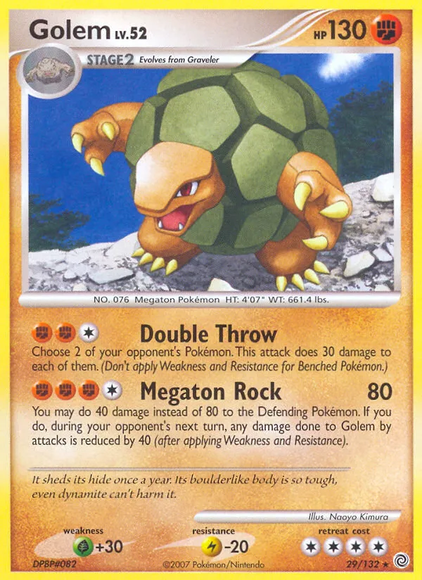 Grolem Lv.52 — Secret Wonders — Pokemon