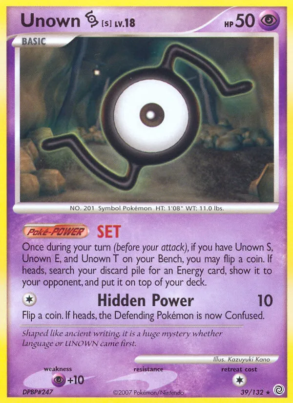 Unown — Secret Wonders — Pokemon