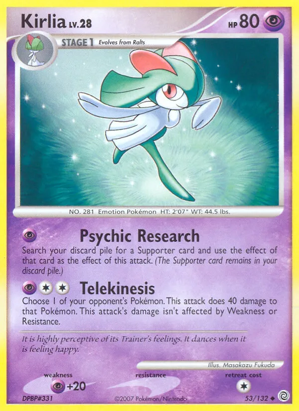 Kirlia Lv.28 — Secret Wonders — Pokemon