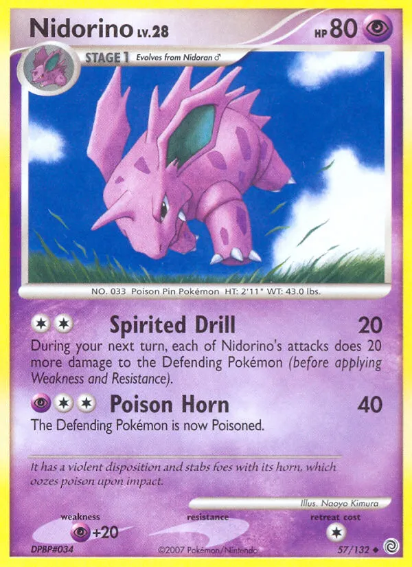 Nidorino Lv.28 — Secret Wonders — Pokémon