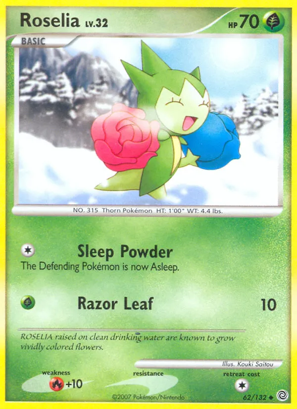 Roselia Lv.32 — Secret Wonders — Pokemon