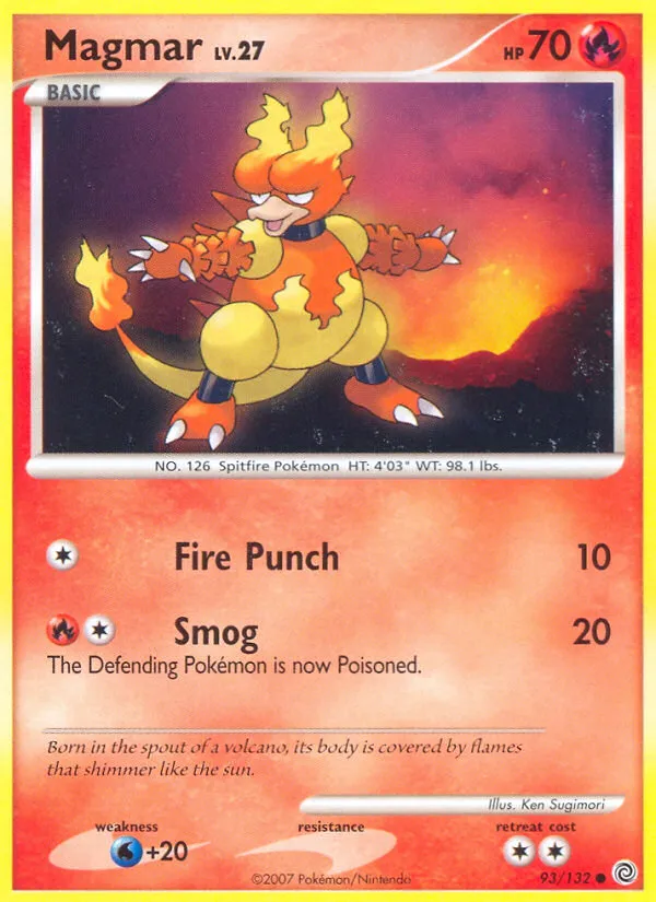 Magmar Lv.27 — Secret Wonders — Pokémon