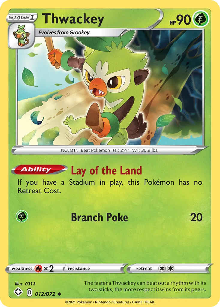 Thwackey — Shining Fates — Pokémon