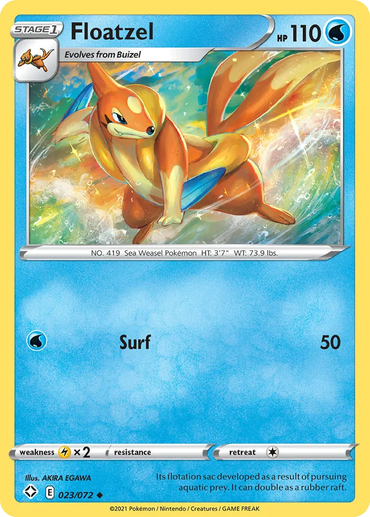 Floatzel — Shining Fates — Pokémon