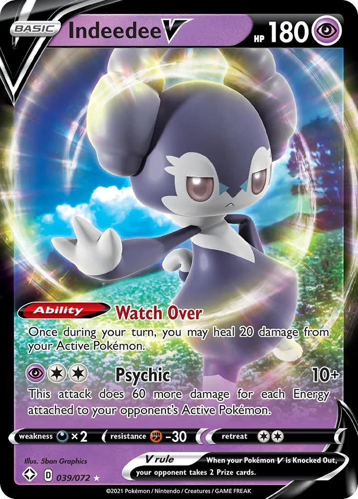 Indeedee V — Shining Fates — Pokémon