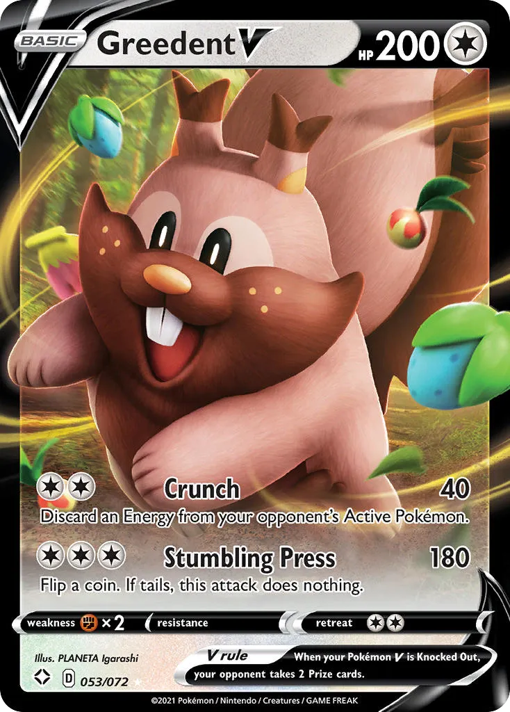 Greedent V — Shining Fates — Pokémon