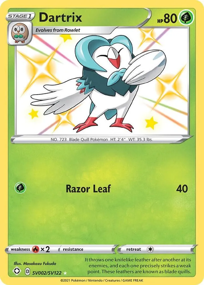 Dartrix — Shining Fates: Shiny Vault — Pokémon