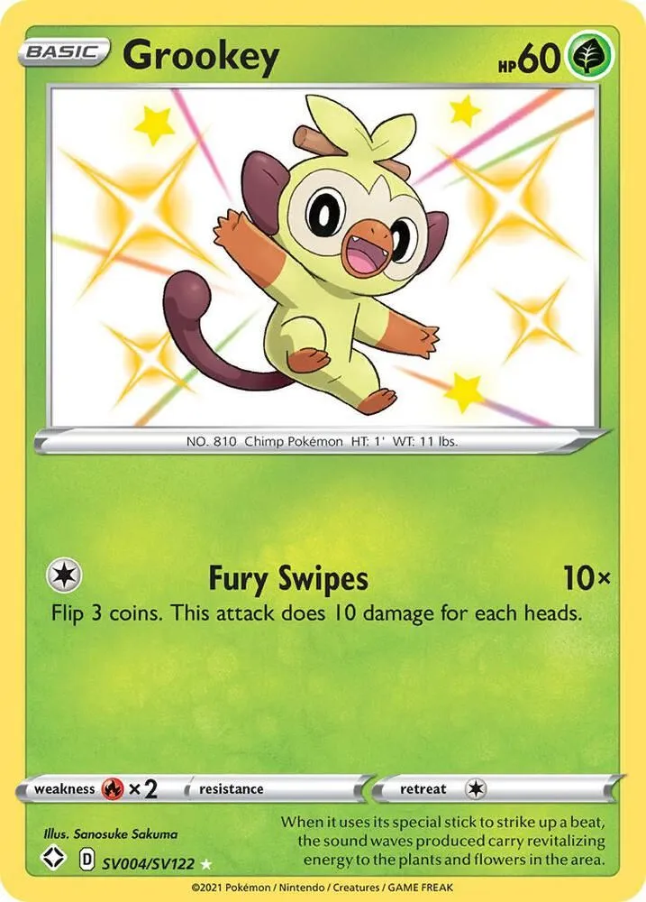 Grookey — Shining Fates: Shiny Vault — Pokemon