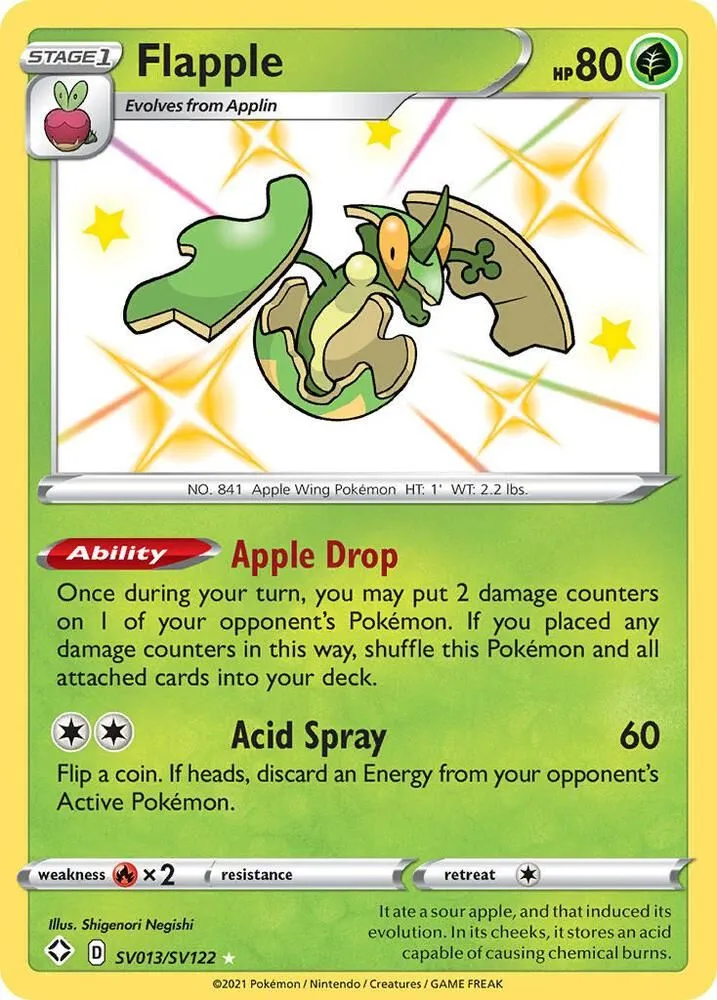 Flapple from Shining Fates: Shiny Vault - Pokemon