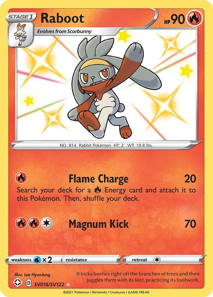 Raboot — Shining Fates: Shiny Vault — Pokemon