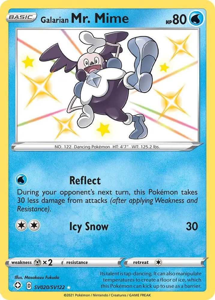 Galarian Mr. Mime — Shining Fates: Shiny Vault — Pokémon