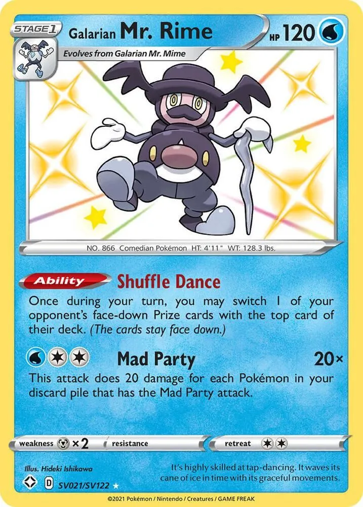 Galarian Mr. Rime — Shining Fates: Shiny Vault — Pokémon