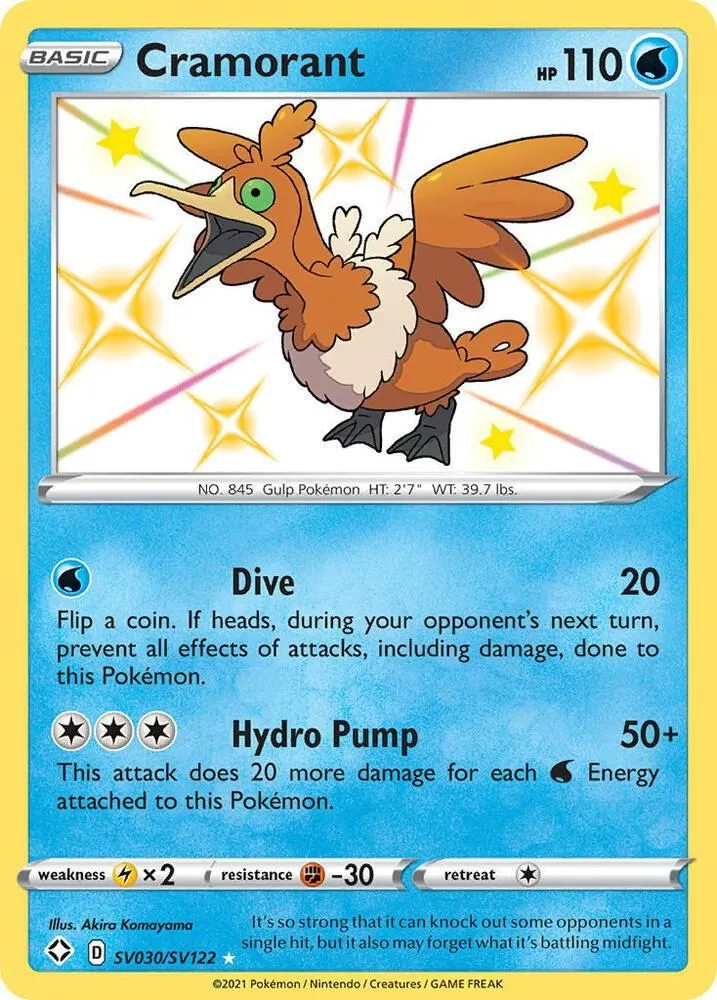 Cramorant — Shining Fates: Shiny Vault — Pokémon