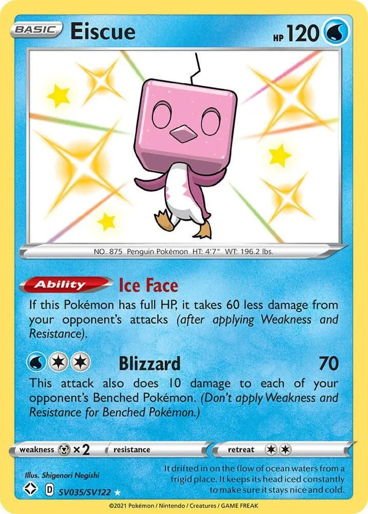 Eiscue — Shining Fates: Shiny Vault — Pokémon