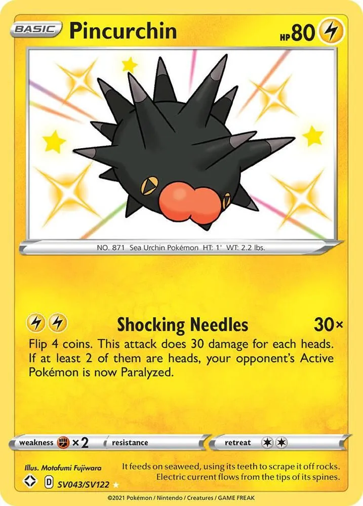 Pincurchin from Shining Fates: Shiny Vault - Pokemon