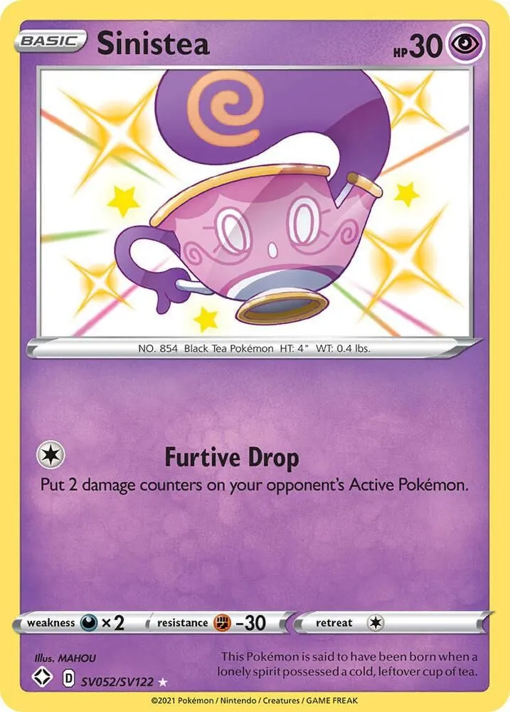 Sinistea — Shining Fates: Shiny Vault — Pokémon