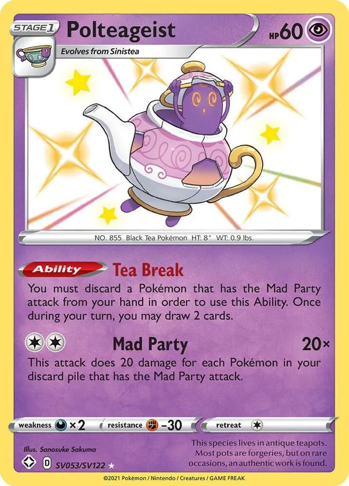 Polteageist — Shining Fates: Shiny Vault — Pokémon