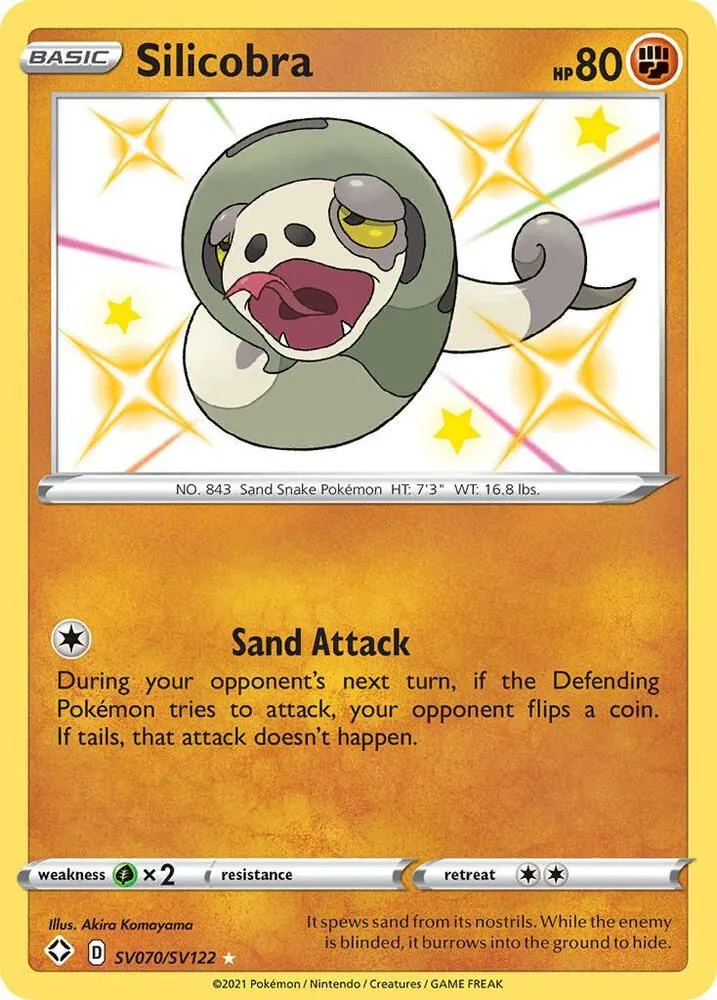 Silicobra — Shining Fates: Shiny Vault — Pokémon