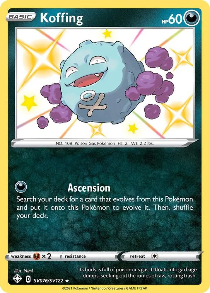 Koffing — Shining Fates: Shiny Vault — Pokémon