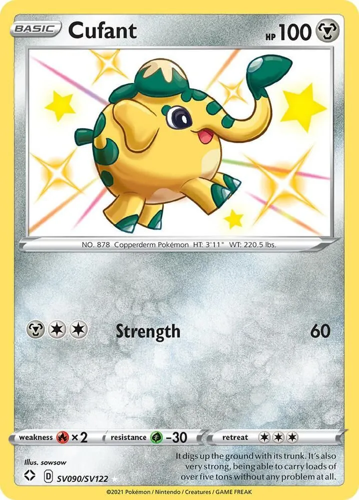 Cufant — Shining Fates: Shiny Vault — Pokémon