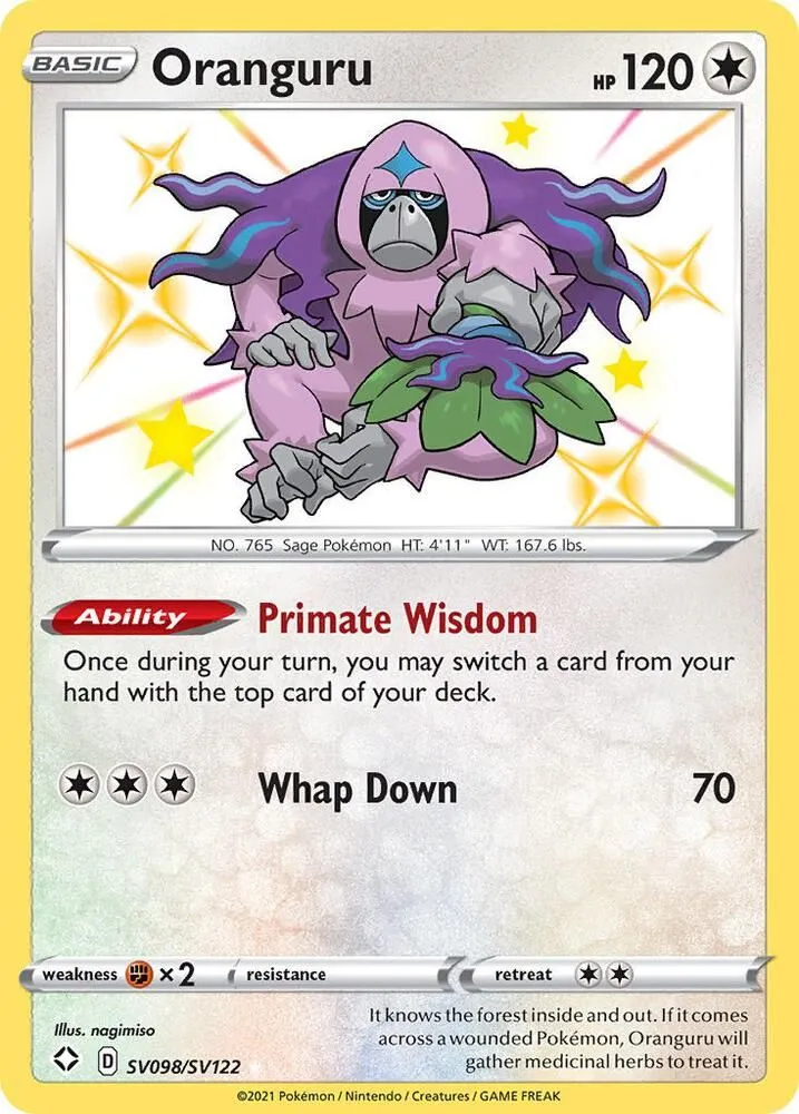 Oranguru — Shining Fates: Shiny Vault — Pokemon