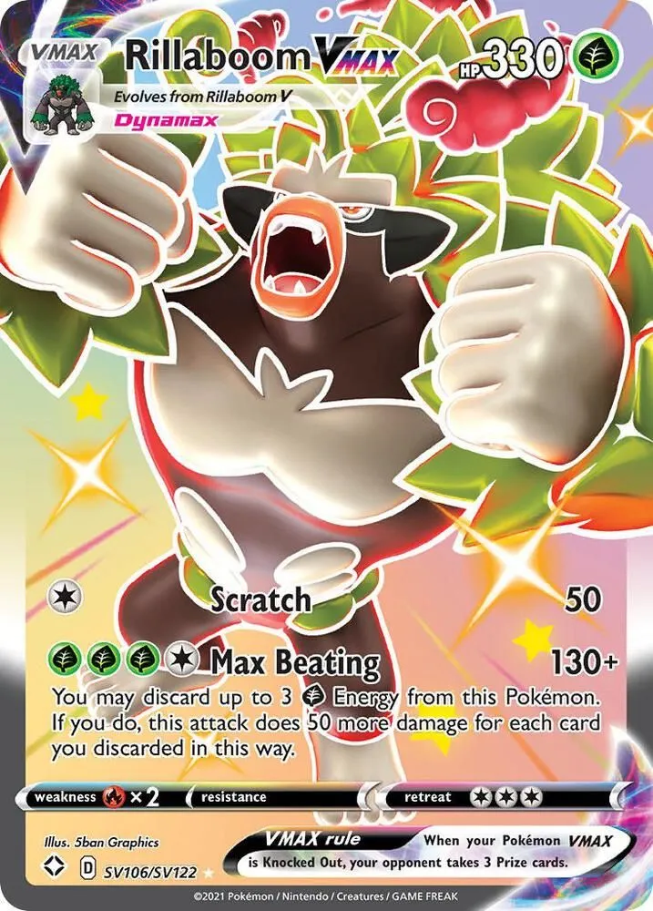 Rillaboom VMAX — Shining Fates: Shiny Vault — Pokémon