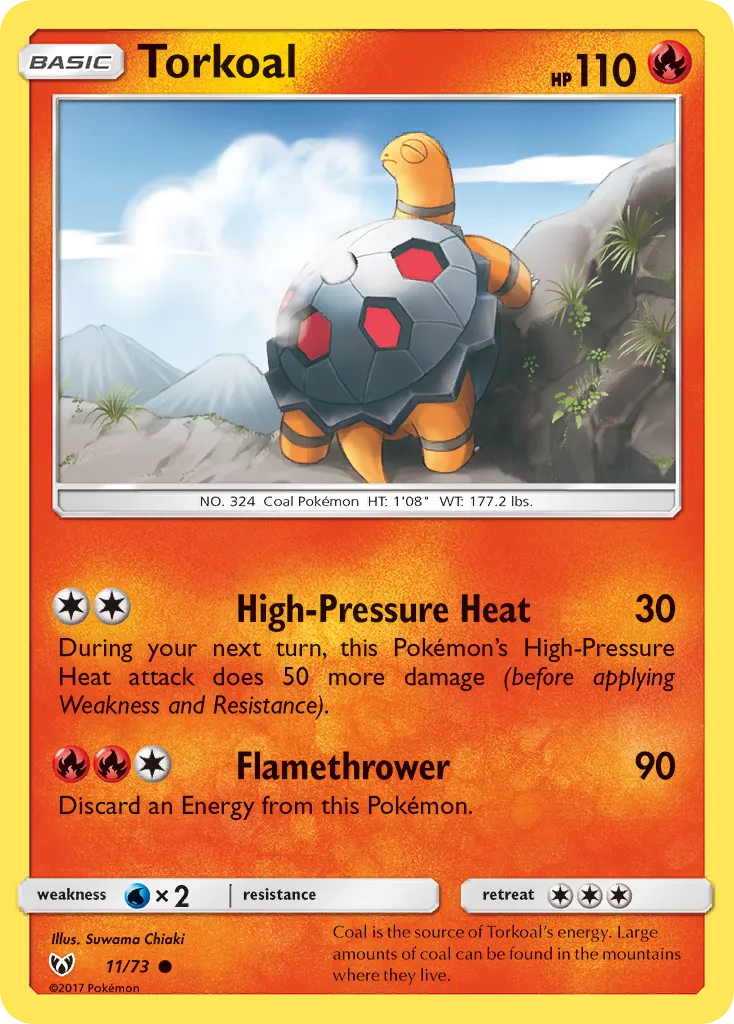 Torkoal — Shining Legends — Pokémon
