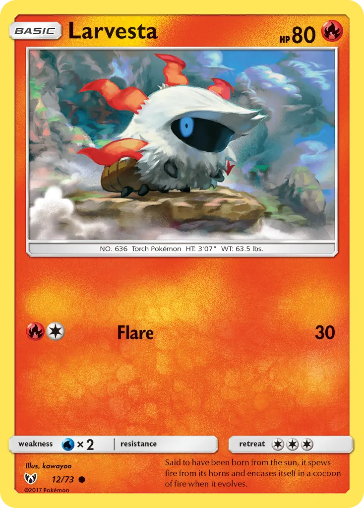 Larvesta — Shining Legends — Pokémon