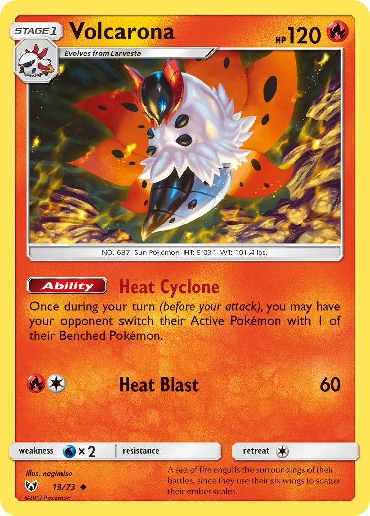 Volcarona — Shining Legends — Pokémon