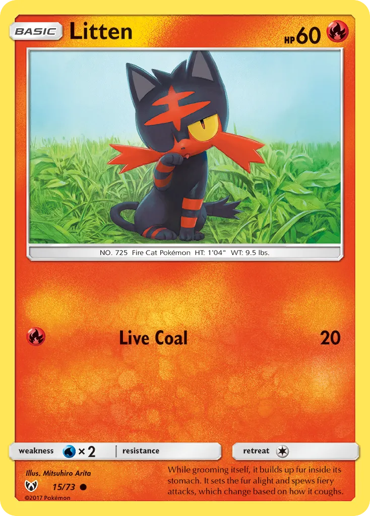 Litten — Shining Legends — Pokémon