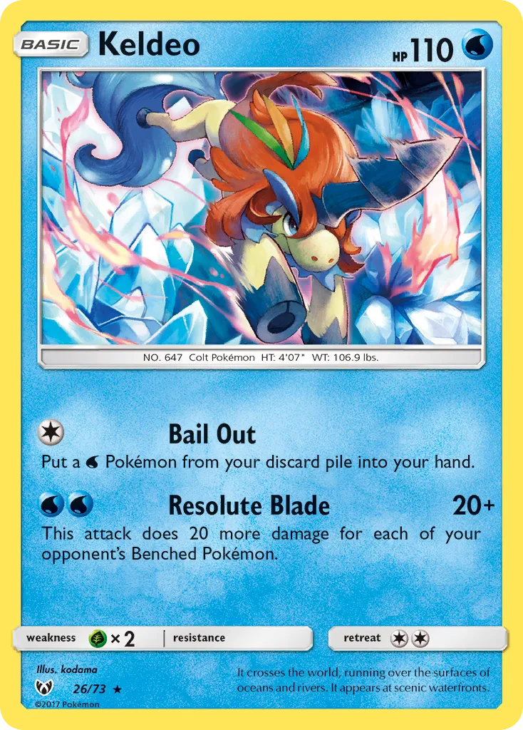 Keldeo — Shining Legends — Pokemon